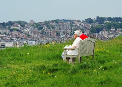 Looking out over Swanage